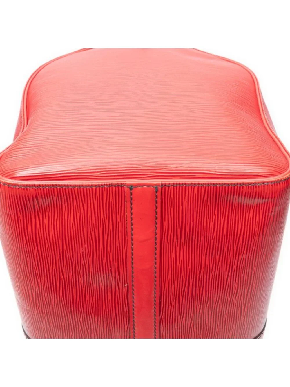 Louis Vuitton Keepall Black Stitch Red